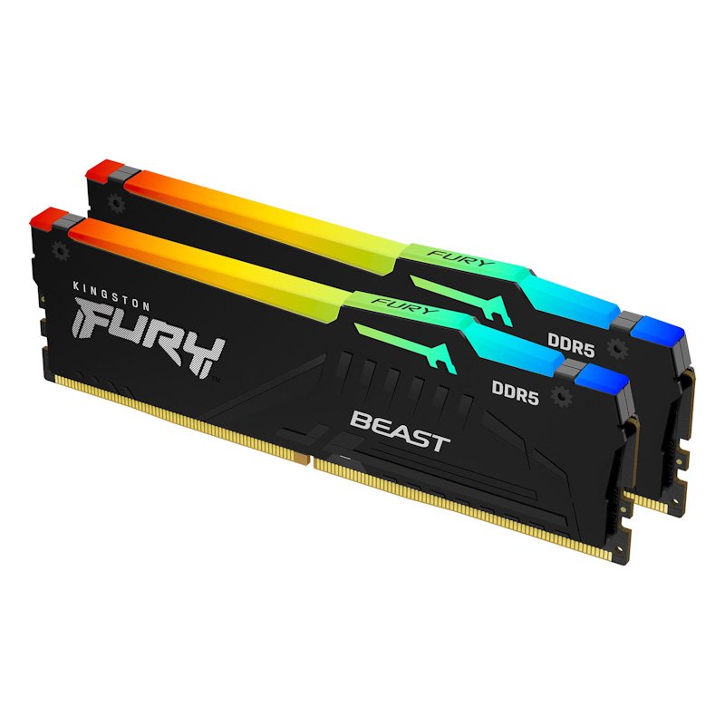Kingston FURY Beast/ DDR5/ 16GB/ 4800MHz/ CL38/ 2x8GB/ RGB - obrázek produktu
