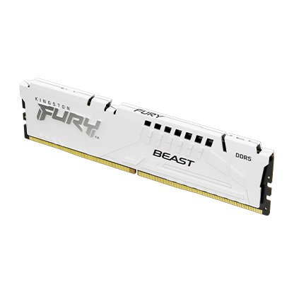 Kingston FURY Beast White/ DDR5/ 16GB/ 6000MHz/ CL40/ 1x16GB/ White - obrázek č. 1