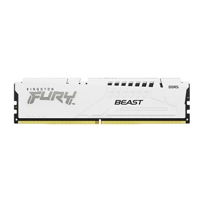 Kingston FURY Beast White/ DDR5/ 16GB/ 6000MHz/ CL40/ 1x16GB/ White - obrázek produktu