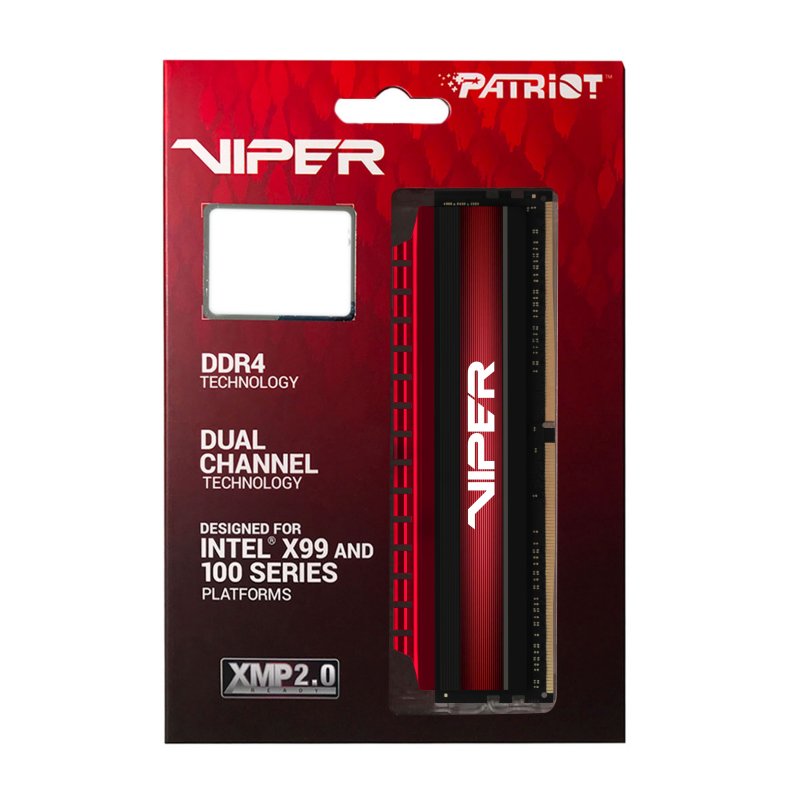 Patriot Viper 4/ DDR4/ 16GB/ 3200MHz/ CL16/ 2x8GB/ Red - obrázek č. 2