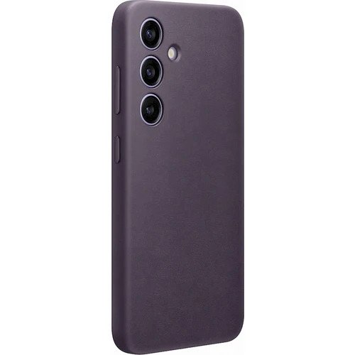 Samsung Zadní kryt z veganské kůže S24 Dark Violet - obrázek č. 2