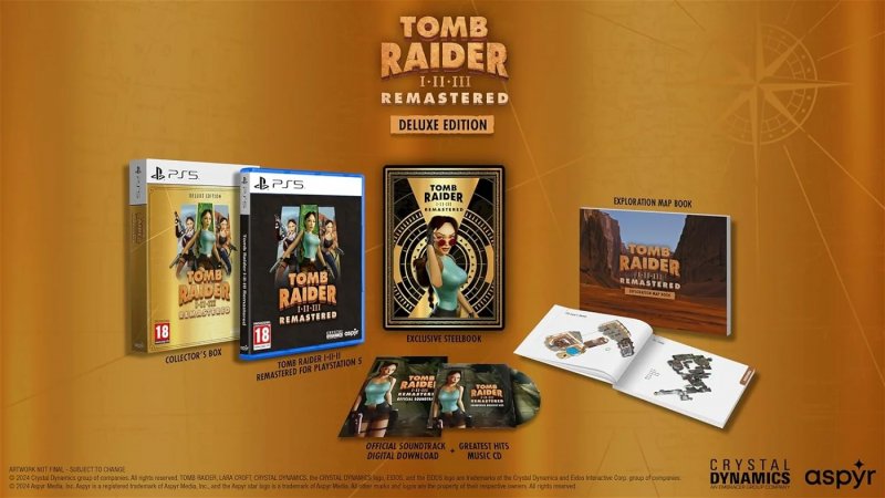PS5 - Tomb Raider I-III Remastered Starring Lara Croft: Deluxe Edition - obrázek č. 1