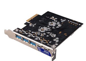 AKASA PCIe karta 2xUSB 3.2 Gen 2 Type-C a 3xType-A - obrázek produktu
