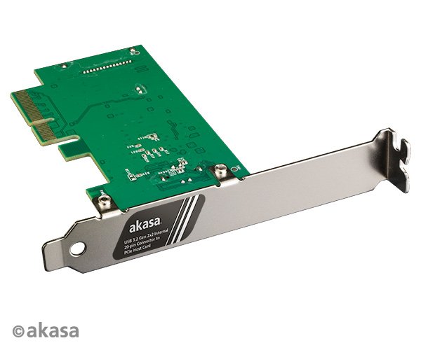 AKASA PCIe karta USB 3.2 Gen 2x2 interní konektor - obrázek č. 1