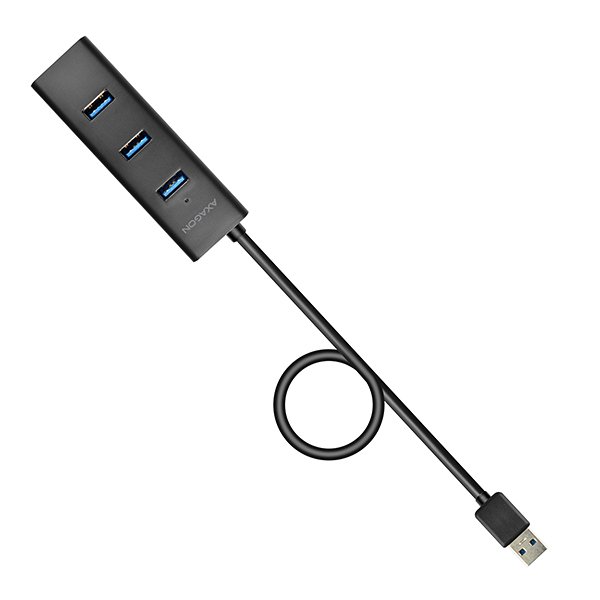AXAGON HUE-S2BP, 4x USB 3.0 CHARGING hub, vč. AC adaptéru, kabel USB-A 1.2m - obrázek č. 11