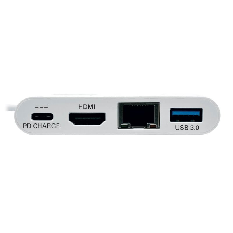 Tripplite Mini dokovací stanice USB-C /  HDMI, USB 3.0, GbE, 60W nabíjení, HDCP, bílá - obrázek č. 1