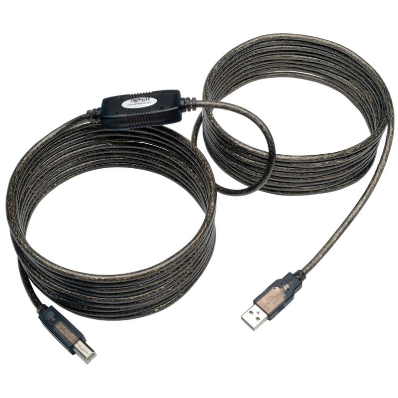 Tripplite Prodlužovací kabel aktivní USB-A, USB-B 2.0 s opakovačem (Samec/ Samec), 7.62m - obrázek produktu