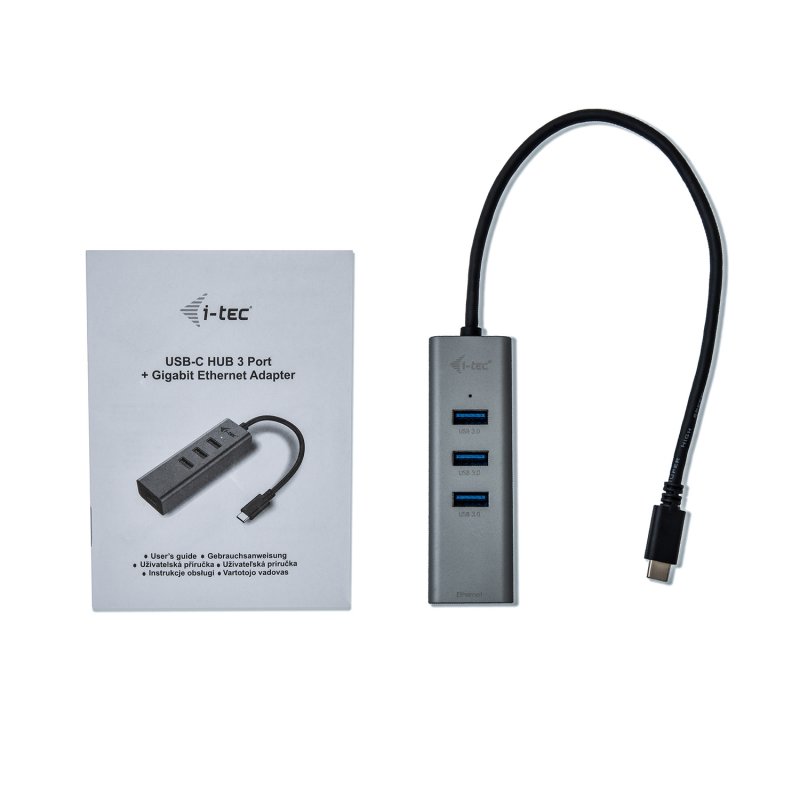 i-tec USB-C Metal HUB 3 Port + Gigabit Ethernet - obrázek č. 3