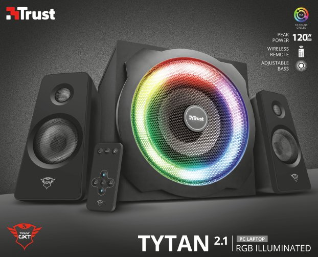 TRUST GXT Tytan/ 2.1/ 120W/ Černá - obrázek č. 2