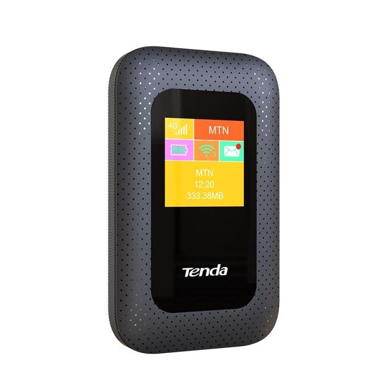 Tenda 4G185 Wi-Fi N300 mobile 4G LTE Hotspot s LCD, baterie 2100 mAh, 1x microSIM,microSD, až 10 hod - obrázek č. 1