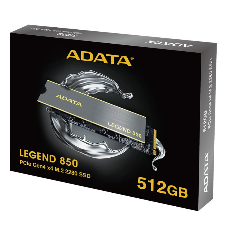 ADATA LEGEND 850/ 512GB/ SSD/ M.2 NVMe/ Zlatá/ Heatsink/ 5R - obrázek č. 3