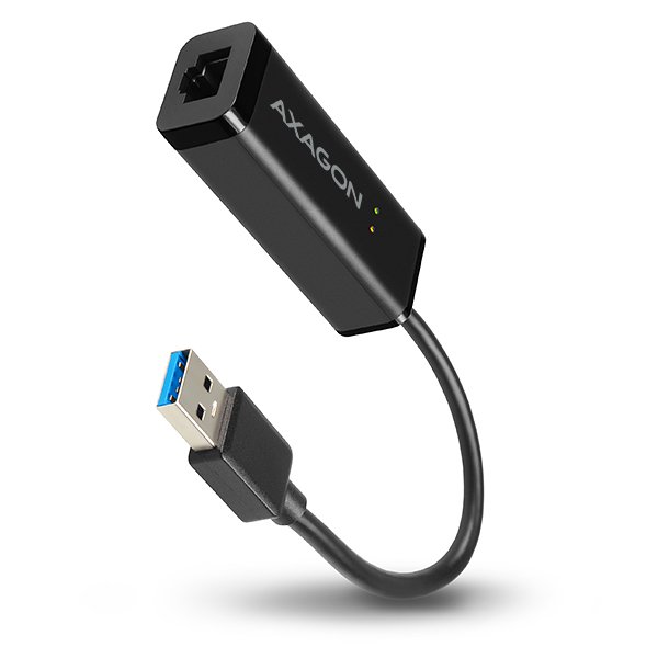 AXAGON ADE-SR, USB-A 3.2 Gen 1 - Gigabit Ethernet síťová karta, auto instal, černá - obrázek č. 1