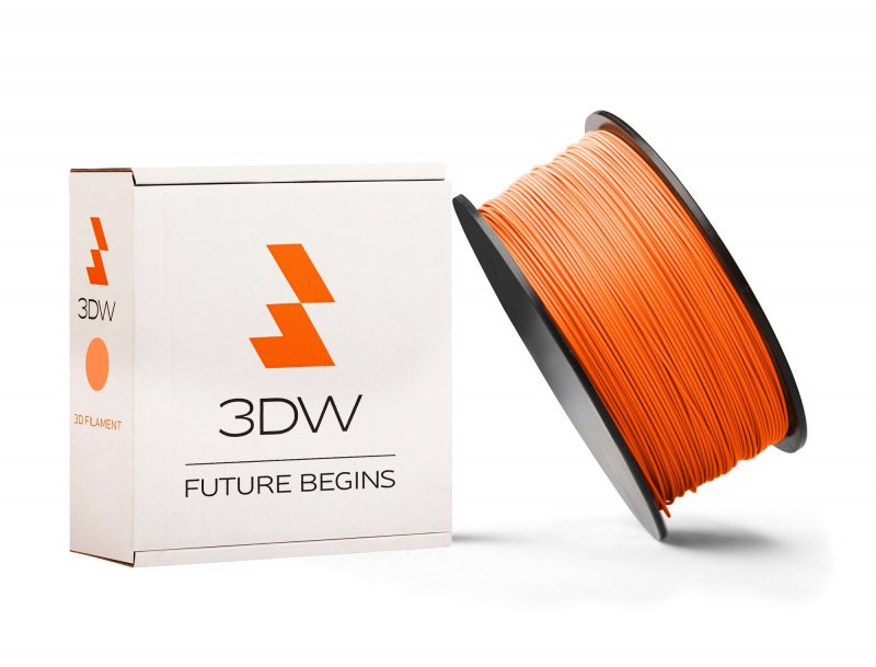 3DW - PLA filament 2,9mm oranžová, 1kg, tisk 195-225°C - obrázek produktu