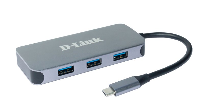 D-Link 6-in-1 USB-C Hub with HDMI/ Gigbait Ethernet/ Power Delivery - obrázek produktu