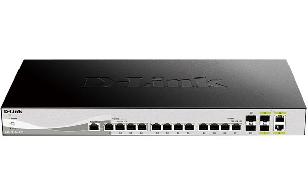 D-Link DXS-1210-16TC Smart Managed Switch, 12x 10G, 2x SFP+ & 2x Combo 10GBase-T/ SFP+ ports - obrázek produktu