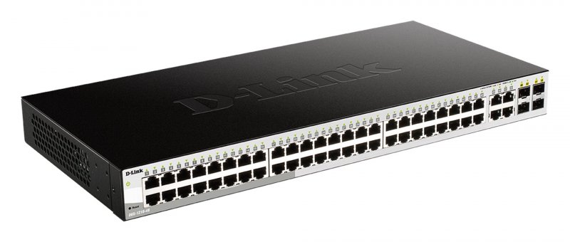 D-Link DGS-1210-48 Smart switch, 48x GbE, 4x RJ45/ SFP, fanless - obrázek produktu