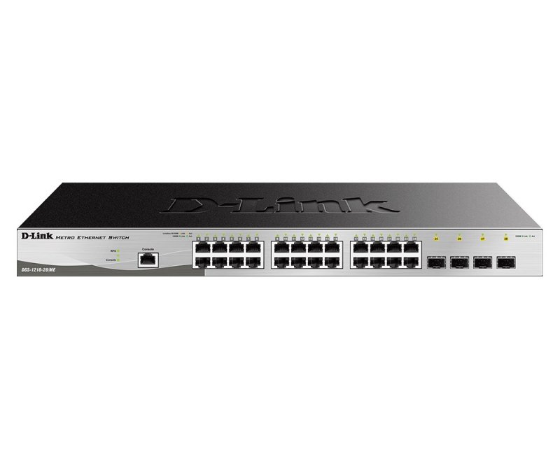 D-Link DGS-1210-28/ ME/ E 24x 1G + 4x 1G SFP Metro Ethernet Managed Switch - obrázek produktu