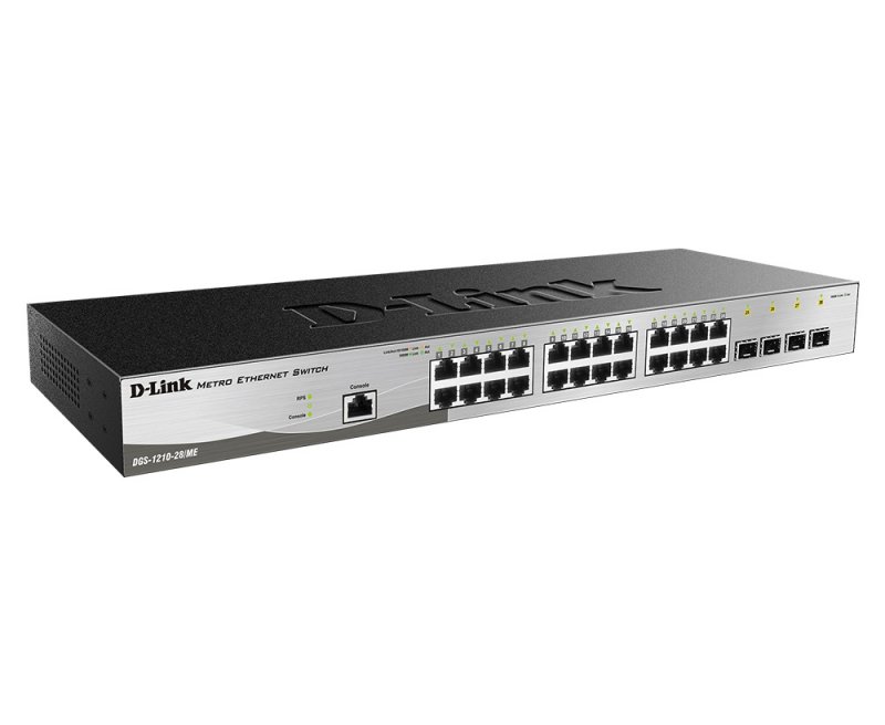 D-Link DGS-1210-28/ ME/ E 24x 1G + 4x 1G SFP Metro Ethernet Managed Switch - obrázek č. 1
