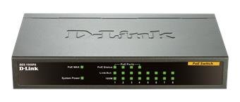 D-Link DES-1008PA 8x10/ 100 Desktop Switch, 4xPoE - obrázek produktu
