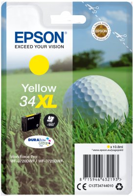 Epson Singlepack Yellow 34XL DURABrite Ultra Ink - obrázek produktu