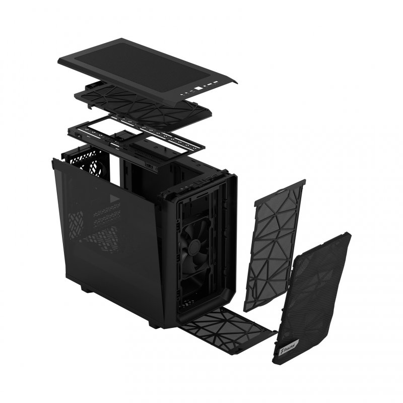 Fractal Design Meshify 2 Nano Black TG Dark Tint/ Mini ITX/ Transpar./ Černá - obrázek č. 5