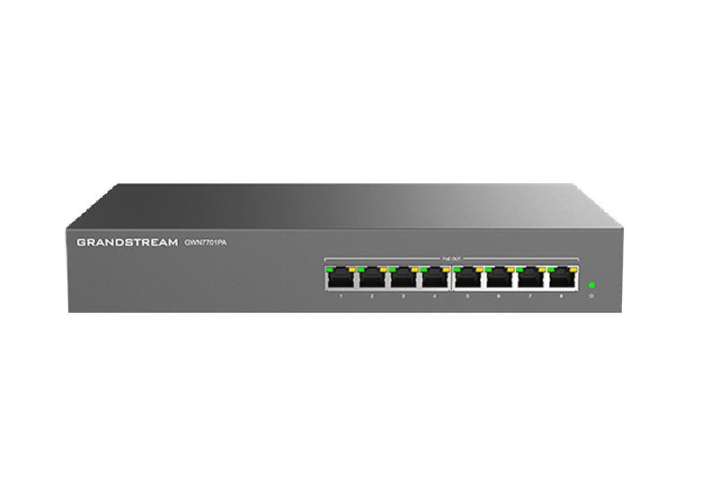 Grandstream GWN7701PA Unmanaged Network Switch 8 portů /  8 PoE out - obrázek produktu