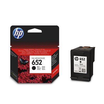 HP 652 černá inkoustová kazeta, F6V25AE - obrázek produktu