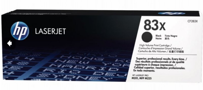 HP tisková kazeta černá velká, CF283X - obrázek produktu