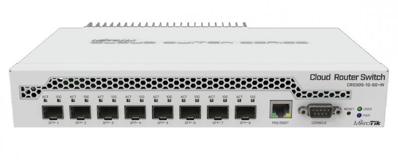 MikroTik CRS309-1G-8S+IN Cloud Router Switch 8x SFP+, 1x GB LAN - obrázek produktu