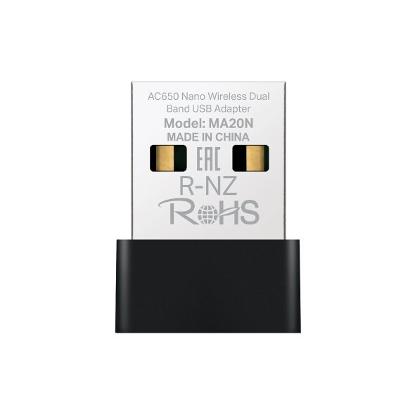 Mercusys MA20N AC650 Nano Wi-Fi USB Adapter - obrázek produktu
