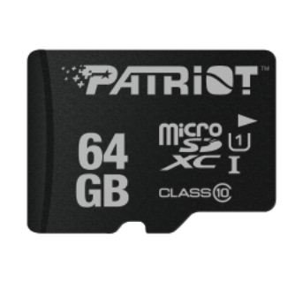 Patriot/ micro SDXC/ 64GB/ UHS-I U1 /  Class 10 - obrázek produktu