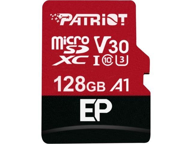 Patriot V30 A1/ micro SDXC/ 128GB/ 100MBps/ UHS-I U3 /  Class 10/ + Adaptér - obrázek produktu