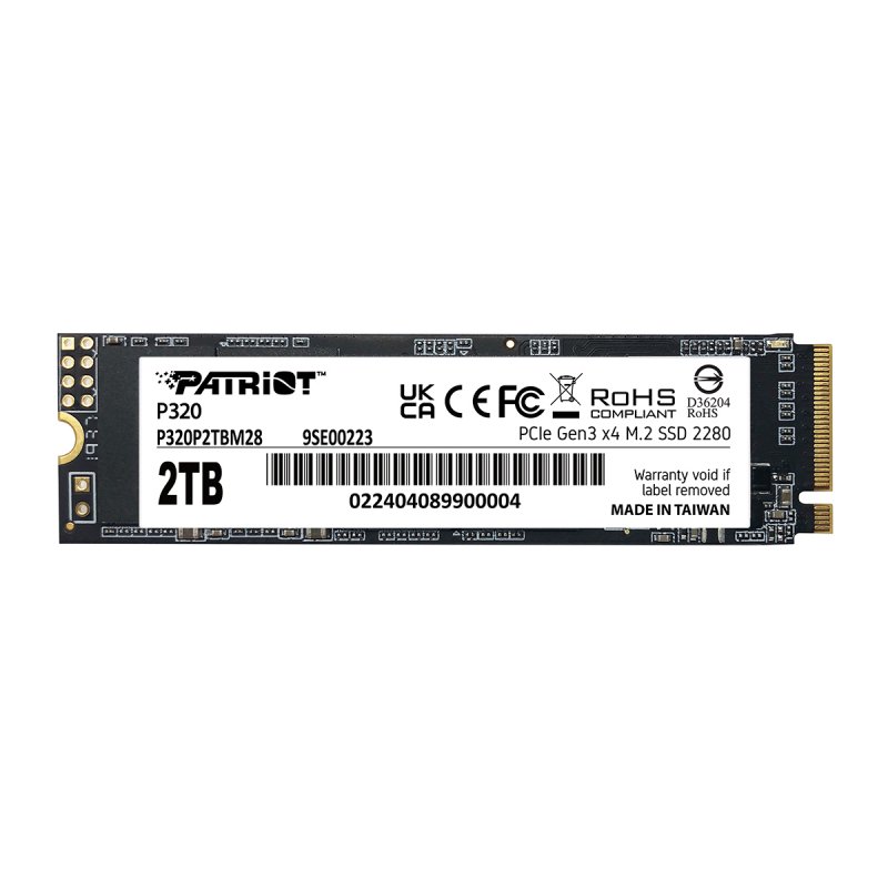 PATRIOT P320/ 2TB/ SSD/ M.2 NVMe/ 5R - obrázek produktu