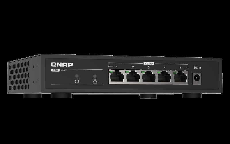 QNAP switch QSW-1105-5T (5x 2,5GbE port, pasiv. chlazení, 100M/  1G/  2,5G, Broadcom Chipset) - obrázek č. 1