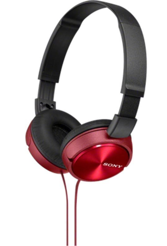 SONY sluchátka MDR-ZX310 červené - obrázek produktu