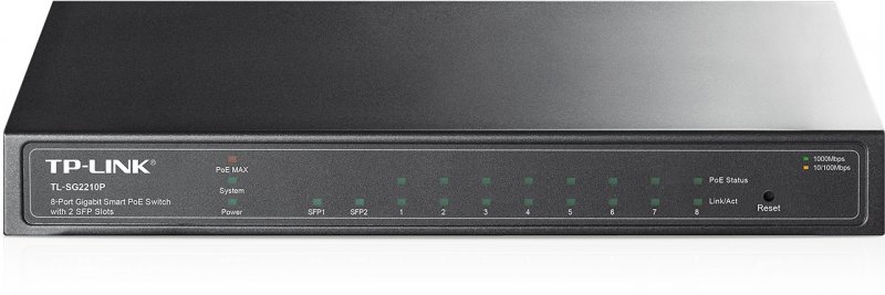 TP-Link TL-SG2210P 8xGb 61W POE Smart switch,2xSFP Omada SDN - obrázek produktu