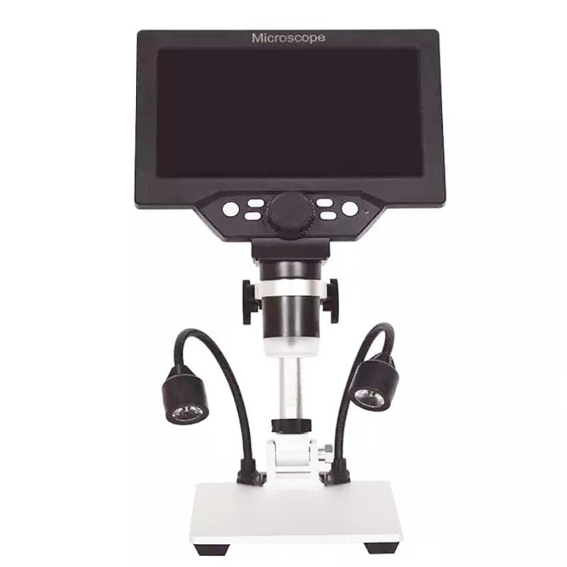 W-Star Digitální Mikroskop LCD 7”, baterie DM1200xLCD přísvit, stojan, černá, CZ menu - obrázek produktu