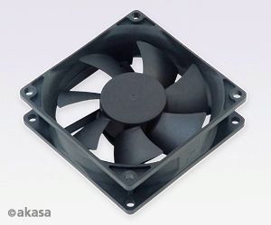 přídavný ventilátor Akasa 80x80x25 black OEM L - obrázek produktu