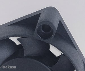 ventilátor Akasa - 40x10 mm  - černý - obrázek č. 1