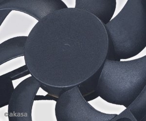 ventilátor Akasa - 50x10 mm  - černý - obrázek č. 2