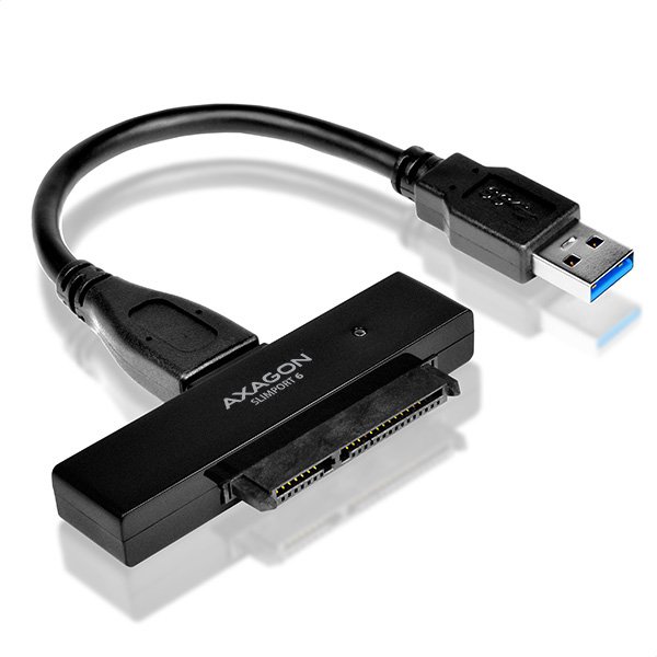 AXAGON ADSA-1S6, USB3.0 - SATA 6G UASP HDD/ SSD adaptér vč. 2.5" pouzdra - obrázek č. 5