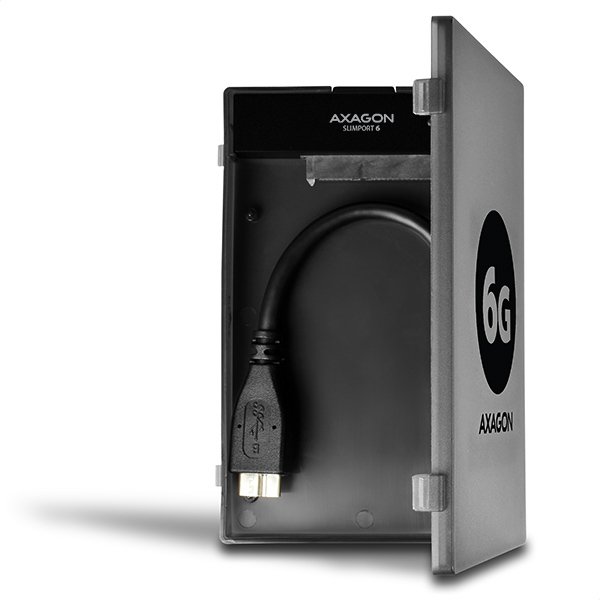 AXAGON ADSA-1S6, USB3.0 - SATA 6G UASP HDD/ SSD adaptér vč. 2.5" pouzdra - obrázek č. 10