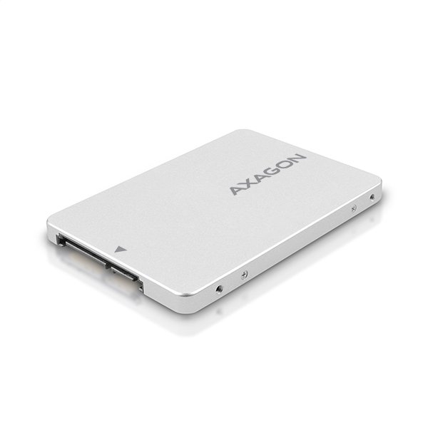 AXAGON RSS-M2SD, SATA - M.2 SATA SSD, interní 2.5" ALU box, stříbrný - obrázek č. 5