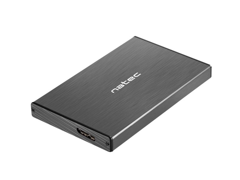 Externí box pro HDD 2,5" USB 3.0 Natec Rhino Go, černý, hliníkové tělo - obrázek produktu