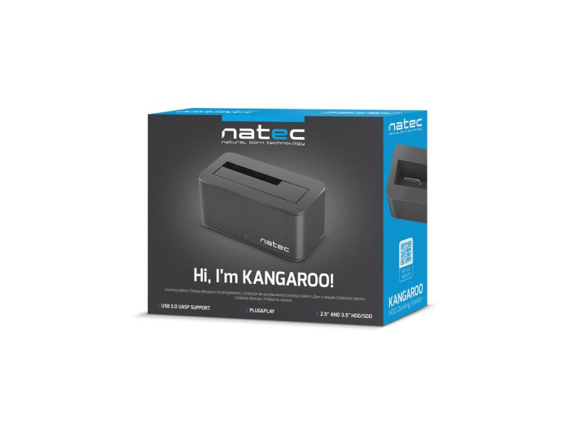 Dokovací stanice pro HDD 2,5"/ 3,5" USB 3.0 Natec Kangaroo, včetně napájecího adaptéru - obrázek č. 6