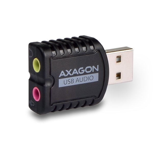 AXAGON ADA-10, USB 2.0 - externí zvuková karta MINI, 48kHz/ 16-bit stereo, vstup USB-A - obrázek č. 4