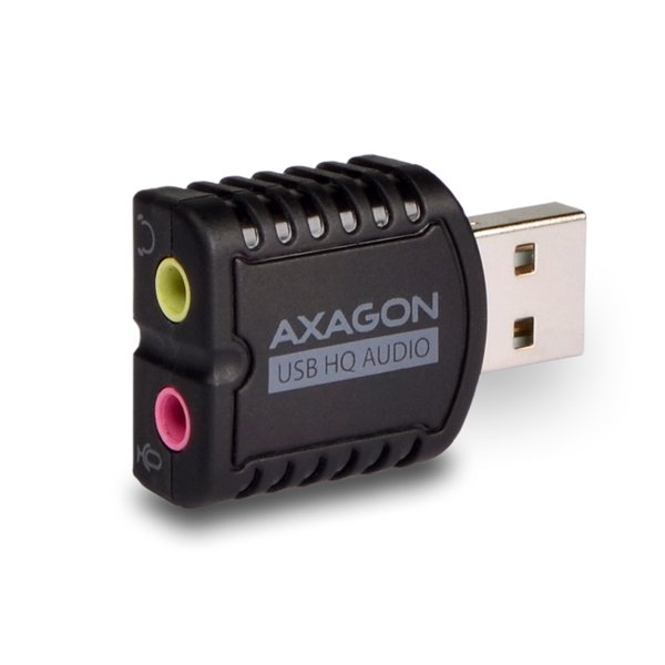 AXAGON ADA-17, USB 2.0 - externí zvuková karta HQ MINI, 96kHz/ 24-bit stereo, vstup USB-A - obrázek č. 1