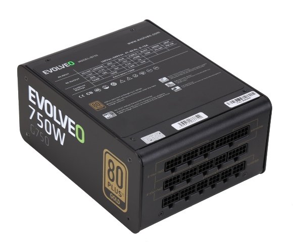 EVOLVEO G750/ 750W/ ATX/ 80PLUS Gold/ Modular - obrázek č. 2