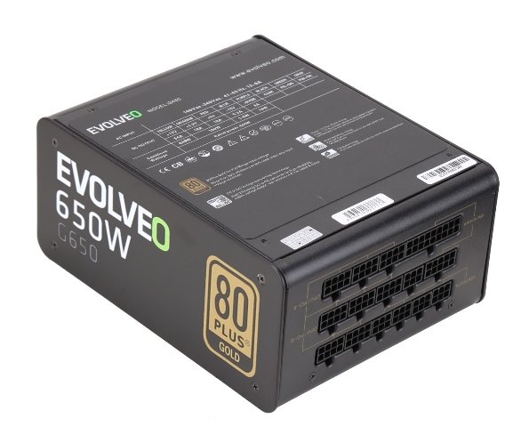 EVOLVEO G650/ 650W/ ATX/ 80PLUS Gold/ Modular/ Retail - obrázek č. 2