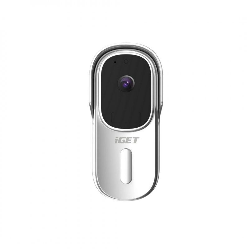 iGET HOME Doorbell DS1 White - WiFi bateriový videozvonek, FullHD + !!! ZDARMA reproduktor CHS1 !!! - obrázek č. 1